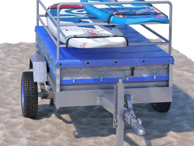 Remorque 02 Starboard 3D model