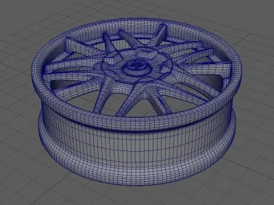 Peugeot Pars or 405 Wheel 3D model