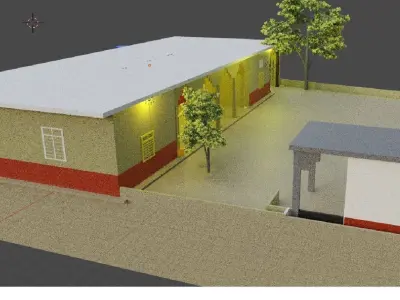 Village House 3D model buy