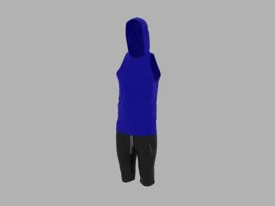 Sport Suit Low-poly 3D model 19