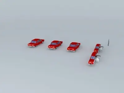 70s car 5 Free 3D model