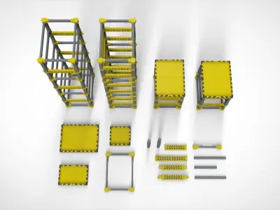 Metal truss 2 3D model