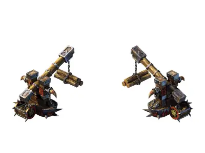 Game Steam Harbour - Crane 01 3D model