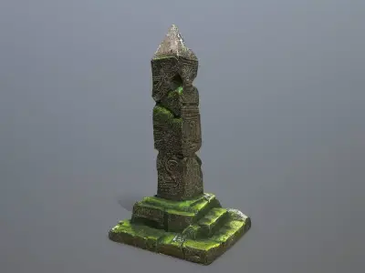 pillar Low-poly 3D model order