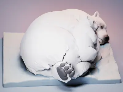 Polar bear  3D print model