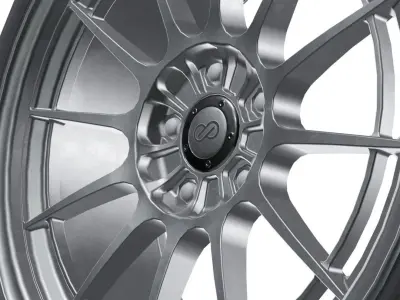 Enkei NT03-M with Pirelli P-Zero Wheels Low-poly 3D model