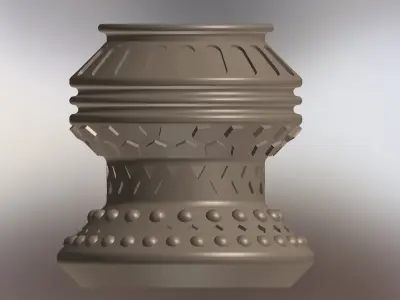 Exquisite Vase Free 3D model