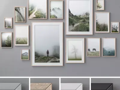 Photo Frames Set  101 3D model