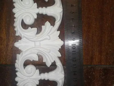 Bas-relief ornate scrolls 3D print model