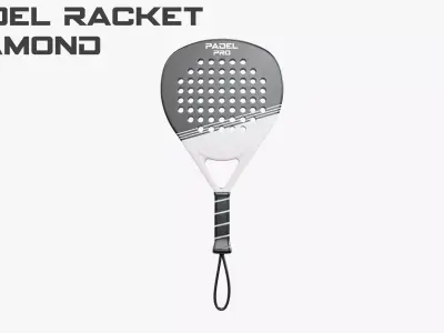 Padel Racket - Diamond 3D model