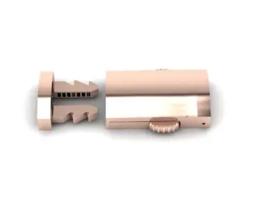 Lock bracelet or necklace clasp 3D print model  3D print model