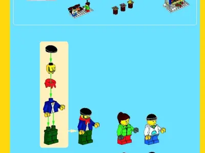 TwindBricks3D - 10235 Winter Village Market 3D print model