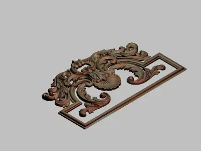 Decor 9 ornate frame 3D print model