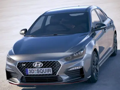 Hyundai i30 fastback N 2019 3D model