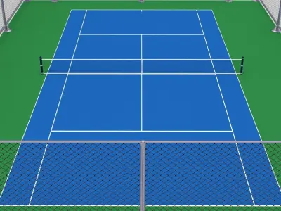 Tennis Court Collections 3D model