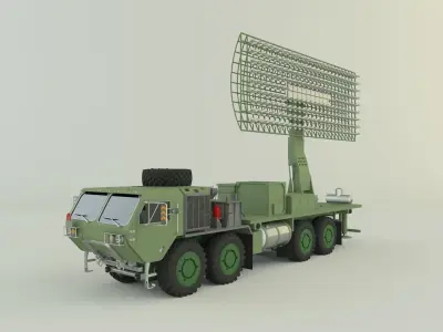 Assy hemtt A4 with radar 3D model