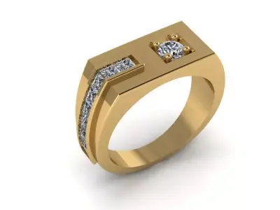 Gold Ring 229 Free 3D print model