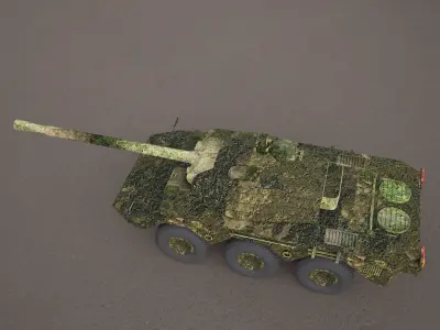 military panzer 3d model 3D model