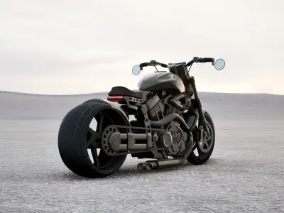 Hyper-Detailed Super Bike Low-poly 3D model