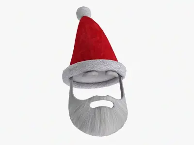 Santa Claus Decorations V3 Low-poly 3D model
