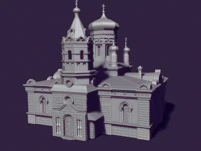 Nikolaev Cathedral in Kostanay 3D print model