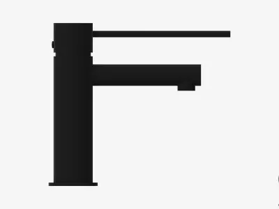 Basin Mixer - Luxury - Sleek - Extended Lever Low-poly 3D model