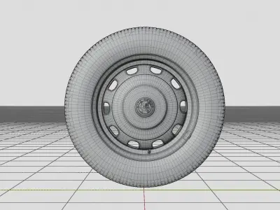Alfa Romeo Giulietta Berlina 1995 Wheel 3D Model 3D model