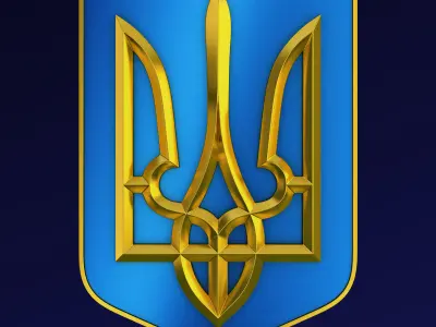Ukraine State Emblem M 3 3D model