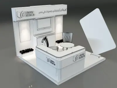 Booth Exhibition Stand a 652e 3D model