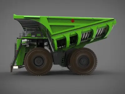 heavy mining truck 3D model