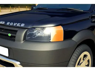 Land Rover Freelander SUV Car Rigged and Animated 3D model