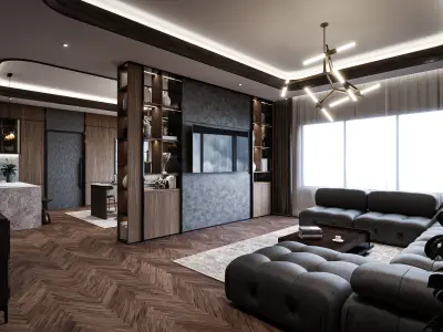 President Suite Hotel Blender - Fbx - Obj 3D model