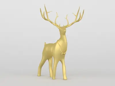 Reindeer gold 3D model