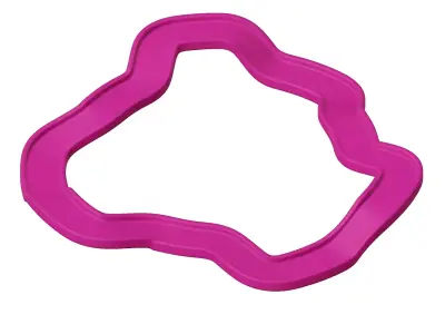 Plastic Exquisite Sports Race Track Toy 3D model