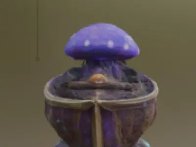 Mystic Mushroom Chest  Fantasy 3D Asset 3D print model