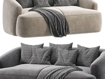 Modulaire zitbank Sofa By Westwing 3D model