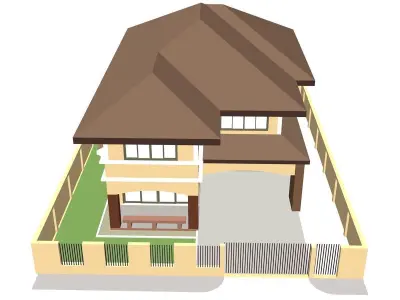 Single house 3D model