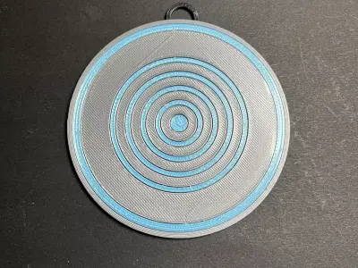 1982 Tron Disc Christmas Tree Ornament 3D print model