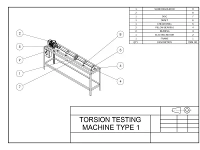 Torsion Testing Machine 3D print model