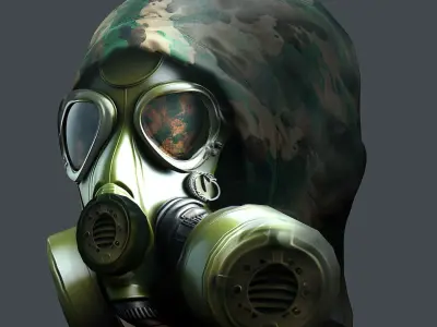 Helmet 3d model military combat Military Low-poly Low-poly 3D model 86