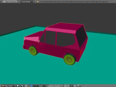 low poly car Low-poly 3D model 33