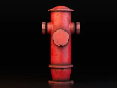 Rusted Fire Hydrant Free low-poly 3D model