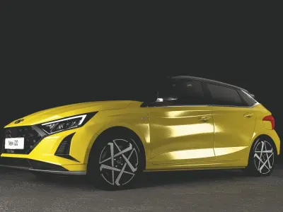 Hyundai New i20 2024 - Rigged 3D model