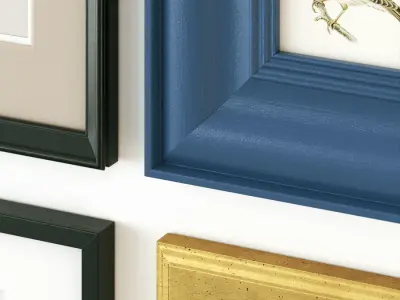 Vintage gallery wall 3D model