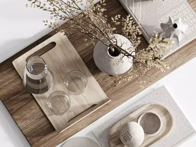Decorative set 30 3D model buy