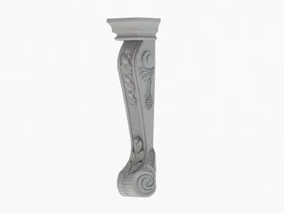 Scroll Corbel 43  3D model