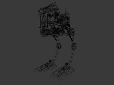 Star Wars AT-RT 3D Model Low-poly 3D model
