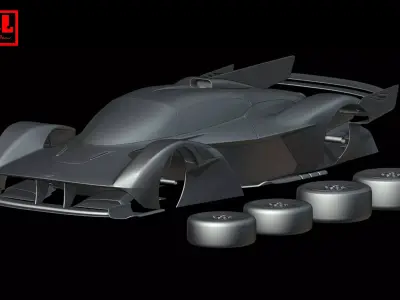 Aston Martin Valkyrie AMR Pro 2021 3D print model
