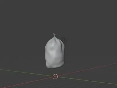 Garbage bag Free 3D model