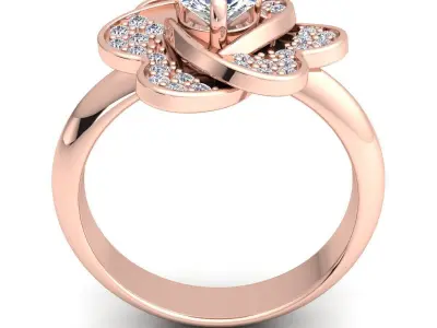 luxury Fancy Ring60 3D print model